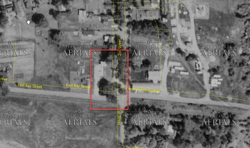 Johnstons Motel - 1958 Aerial (newer photo)